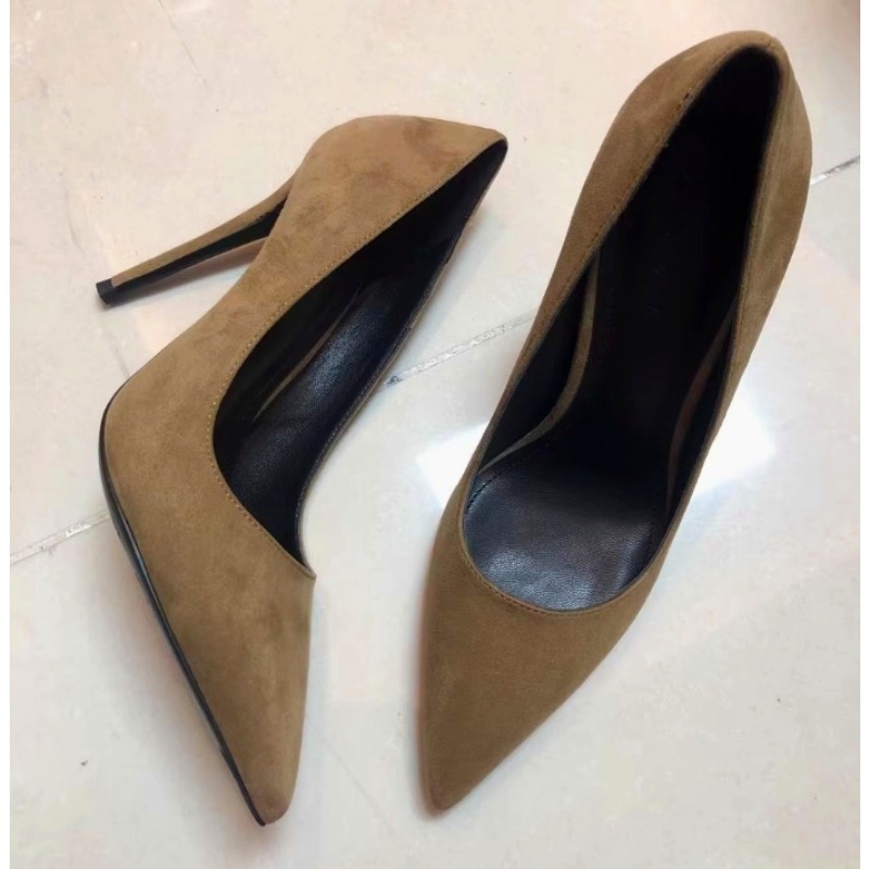 Women'S Shoes Professional - New Suede Versatile Sexy Pointed High