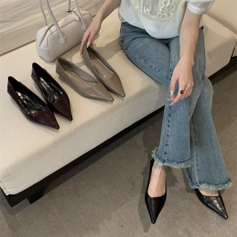 Women'S Shoes For Work - Women Summer Pointed Toe Basic Shoes