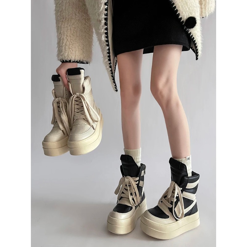 Thick Sole Ankle Boots Design  - Women Shoes Size Chart review and price