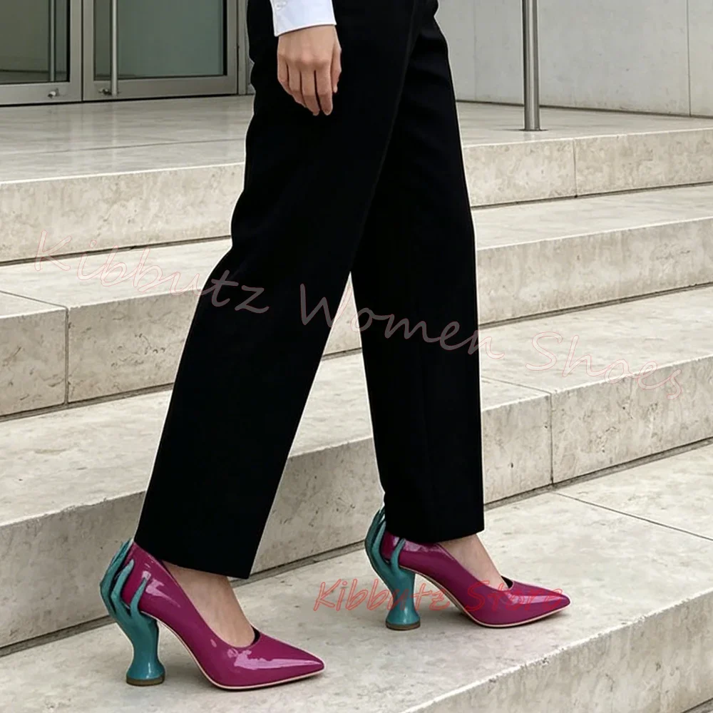 Hand Shape Heel Pumps Pointed  - Women'S Shoes Hands Free review and price