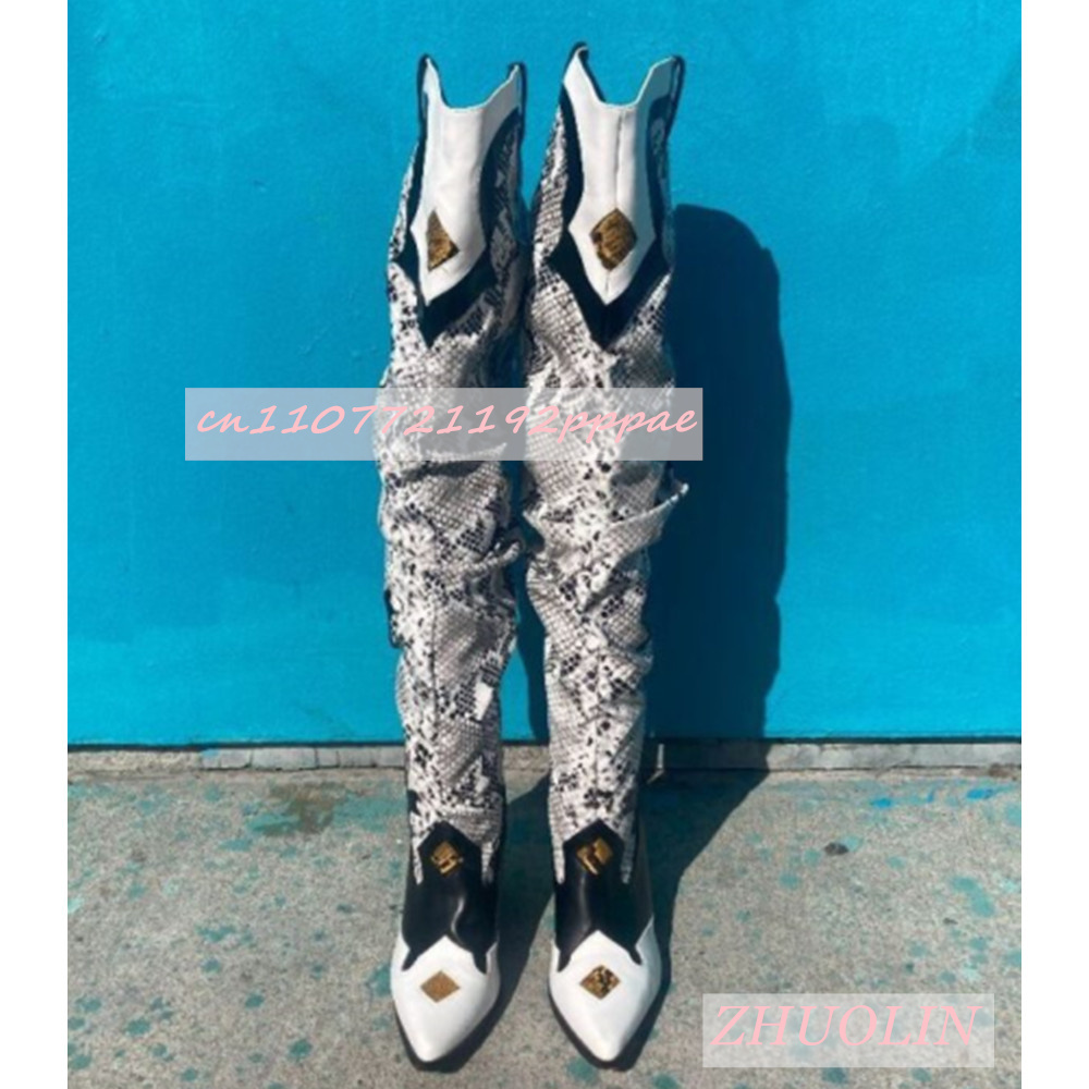 Winter Embroidered Snake Patte - Sock Boot Women review and price