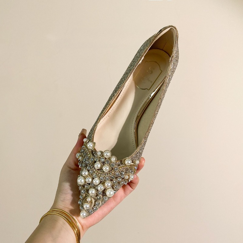 High-end Rhinestone Block Heel - Slingback Pumps Women review and price