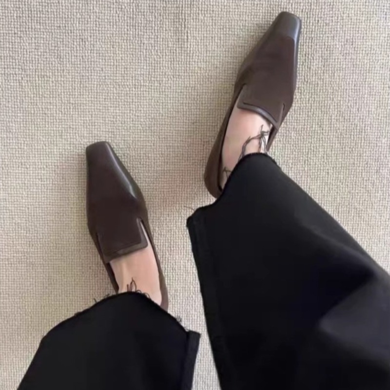 Retro Square Toe Deep Mouth Sl - Slingback Pumps Women review and price