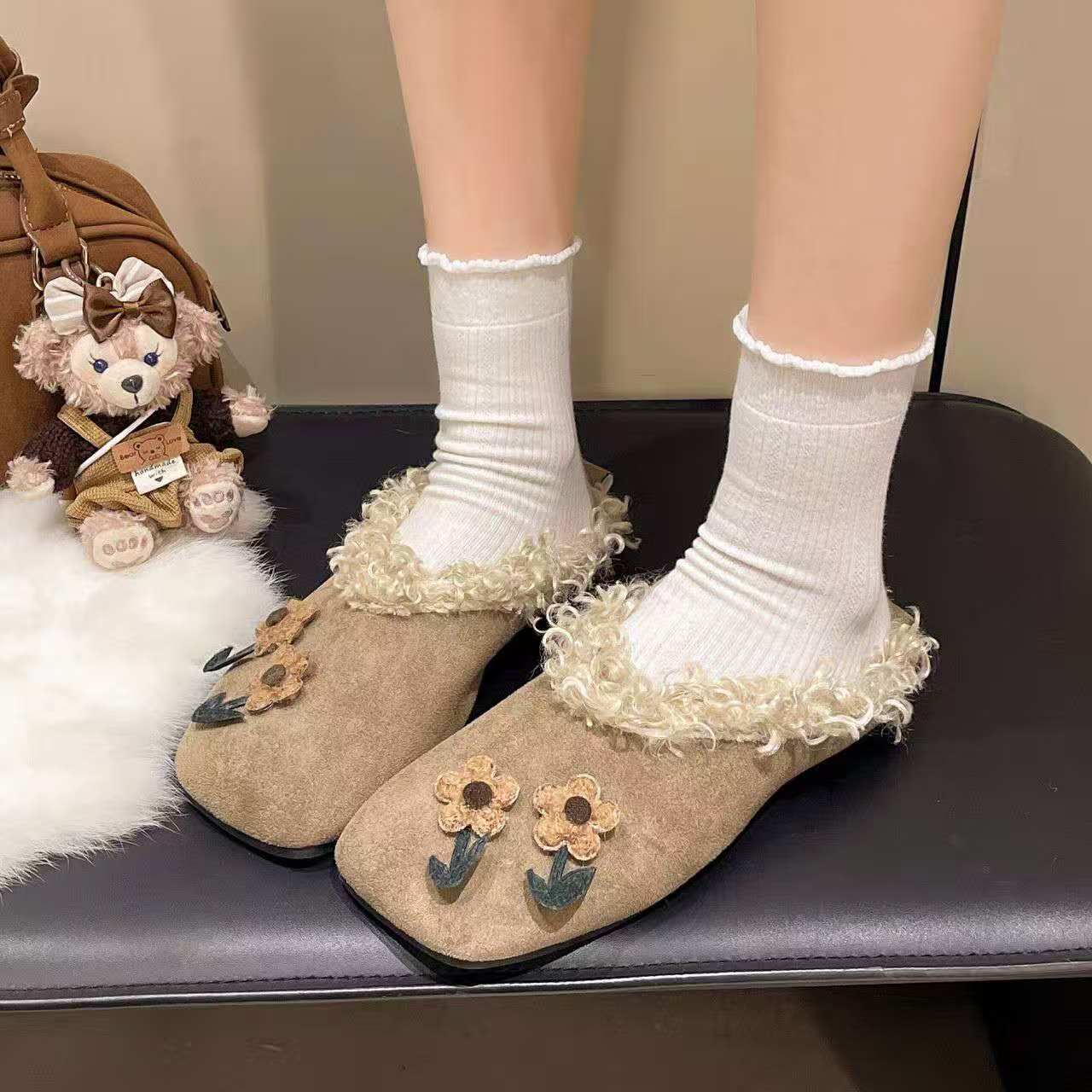 2026 Fall winter flat plush sl - Women'S Shoes Hands Free review and price