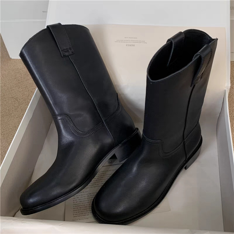 Short boots retro round toe fl - Sock Boot Women review and price