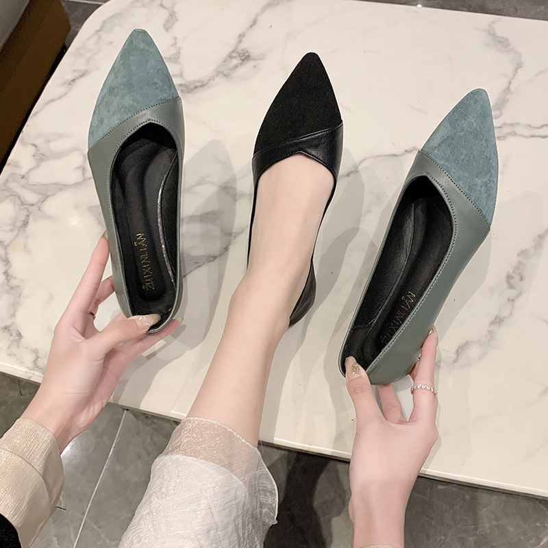 Flat black leather shoes for w - Women'S Shoes For Work review and price