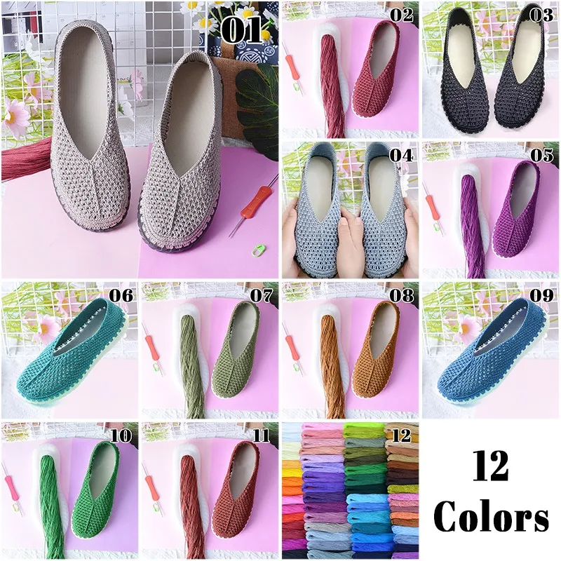 Handwoven DIY Shoes Crocheted  - Women'S Shoes Hands Free review and price