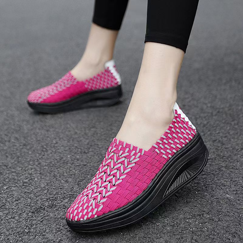 Woman Hand Woven Wedges Casual - Women'S Shoes Hands Free review and price